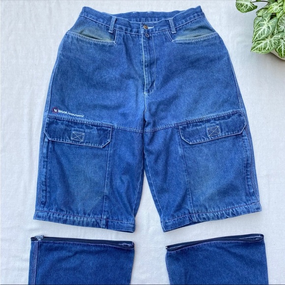 Vintage baggy zip off leg jean and shorts by Urban Jeanswear - Picture 3 of 9